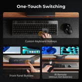 TESmart HDK202-M24-USBK HDMI 2.1 & DP 1.4 Dual 4K144Hz KVM Switch Gaming Dock for 2 PCs & 2 Monitors, w/ ADI Chip, EDID, VRR, FVA, ALLM, and Dynamic HDR 10652805090747 HDMI 2.1 & DP 1.4 Dual 4K144Hz VRR KVM Dock for 2 PCs & 2 Monitors, ADI Chip, EDID, HDR US Plug