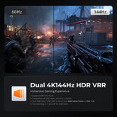TESmart HDK402-M24-USBK HDMI 2.1 & DP 1.4 Dual 4K144Hz KVM Switch Gaming Dock for 4 PCs & 2 Monitors, w/ ADI Chip, EDID, VRR, FVA, ALLM, and Dynamic HDR 10652805090808 HDMI 2.1 & DP 1.4 Dual 4K144Hz VRR KVM Dock for 4 PCs & 2 Monitors, ADI Chip, EDID, HDR