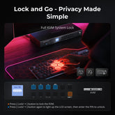 TESmart HDK402-M24-USBK HDMI 2.1 & DP 1.4 Dual 4K144Hz KVM Switch Gaming Dock for 4 PCs & 2 Monitors, w/ ADI Chip, EDID, VRR, FVA, ALLM, and Dynamic HDR 10652805090808 HDMI 2.1 & DP 1.4 Dual 4K144Hz VRR KVM Dock for 4 PCs & 2 Monitors, ADI Chip, EDID, HDR