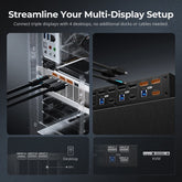 TESmart HDK403-P23-USBK HDMI 2.0 & DP 1.2 Triple Monitor KVM Switch 4K60Hz with USB 3.0 Hub, Headset, Audio&Microphone HDMI 2.0 & DP 1.2 Triple 4K60 KVM Switch for 4 PCs & 3 Monitors, USB 3.2 Gen 1, Hotkey Support, IR Remote, USB Charging