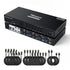 TESmart HDK404-P23-USBK Quad Monitor KVM Switch Quad Monitor MST KVM Docking Station Kit - 4K60Hz, EDID for 4 PCs 10652805090488 Quad Monitor MST KVM Dock - 4K60Hz, EDID for 4 PCs US Plug