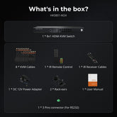 TESmart HDMI 2.1 8K60Hz 8x1 KVM Switch for 8 PCs & 1 Monitor, w/ ADI Chip, EDID Emulator, VRR, FVA, ALLM, 48Gbps, and Dynamic HDR HDMI 2.1 8K60Hz 8x1 KVM Switch for 8 PCs & 1 Monitor, ADI Chip, EDID, VRR, FVA, ALLM, HDR