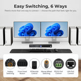 TESmart HDMI 2.1 & DP 1.4 Dual 8K60Hz KVM Switch for 8 PCs & 2 Monitors, w/ ADI Chip, EDID, VRR, FVA, ALLM, and Dynamic HDR HDMI 2.1 & DP 1.4 Dual 8K60Hz KVM Switch for 8 PCs & 2 Monitors, w/ ADI Chip, EDID, VRR, FVA, ALLM, and Dynamic HDR