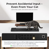 TESmart HDMI KVM Switcher Upgraded 8 Port HDMI KVM Switch with USB 3.0 (5Gbps), 4K60Hz, and RS232/LAN Control HDMI KVM switch 8 port 4K60Hz Autoscan, Rackmount, RS232 TESmart