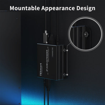 TESmart HDMI/VGA KVM Extender 120M HDMI KVM Extender Many to Many 1080P60Hz Over CAT5/6 Cable 393ft HDMI KVM  Extender  Many to Many Via LAN CAT5e/6 -TESmart