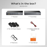 TESmart HKE10SS-PD25-USBK 100M Dual 4K60 KVM Extender over Single Cat6a for Remote Workstations & Gaming 10617230232339 100M Dual 4K60 KVM Extender over Single Cat6a for Remote Workstations & Gaming