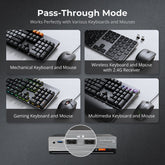 TESmart HKS202-M24-USBK Dual Monitor KVM Switcher HDMI 2.1 Dual 4K144Hz KVM Switch Gaming Dock for 2 PCs & 2 Monitors, w/ ADI Chip, EDID, VRR, FVA, ALLM, and Dynamic HDR 10652805090709 HDMI 2.1 Dual 4K144Hz KVM Dock for 2 PCs & 2 Monitors, ADI Chip, EDID, VRR, HDR US Plug
