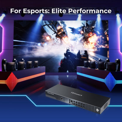 TESmart HKS801-M24-USBK HDMI 2.1 8K60Hz 8x1 KVM Switch for 8 PCs &amp; 1 Monitor, w/ ADI Chip, EDID Emulator, VRR, FVA, ALLM, 48Gbps, and Dynamic HDR 10652805091973 HDMI 2.1 8K60Hz 8x1 KVM Switch for 8 PCs &amp; 1 Monitor, ADI Chip, EDID, VRR, FVA, ALLM, HDR