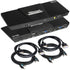 TESmart HKV202-E23-USBK Dual Monitor KVM Switcher 2 Port Dual Monitor KVM Switch Kit HDMI+VGA 4K60Hz with EDID 10659135227317 Dual monitor KVM switch 2 in 2 out  HDMI VGA 4K HDCP TESmart US Plug / Black