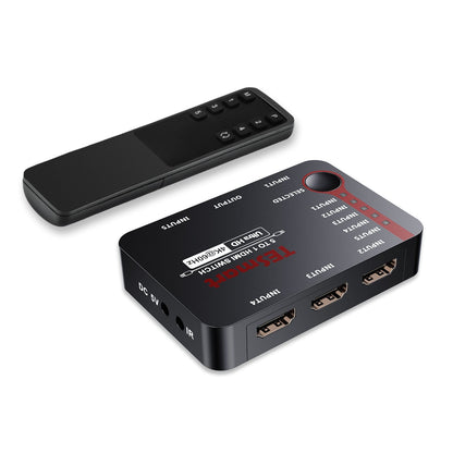 TESmart HSW0501A1U-NOBK HDMI Switcher 5 Port HDMI Switch 4K 60Hz/30Hz Support Auto Detect  and HDR 720310301221 4K Switch 5 Port with IR Remote for Blu-ray,media player TESmart Black / 4K60Hz + CEC