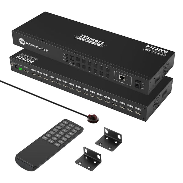 HDMI Switch 16 Port 4K 60Hz Auto Switch With RS232/LAN-TESmart