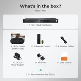 TESmart NEW HDMI 2.1 8K60Hz 8x1 KVM Switch for 8 PCs & 1 Monitor, w/ ADI Chip, EDID Emulator, VRR, FVA, ALLM, 48Gbps, and Dynamic HDR 8K60Hz HDMI 2.1 KVM Switch for 8 PCs with EDID & USB 3.2 | TESmart