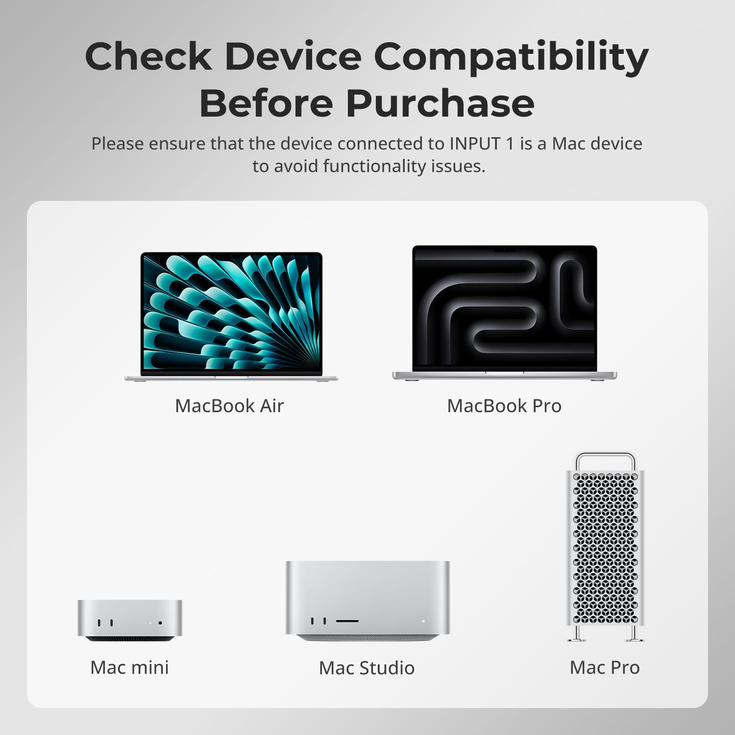 TESmart THK401-X4-USBK 4-Port KVM for Apple Studio Display – Up to 6K@60Hz / 5K@120Hz, Compatible with Thunderbolt™ 4 &amp; HDMI Devices 4-Port KVM for Apple Studio Display – Compatible with Thunderbolt™ 4 &amp; HDMI Devices