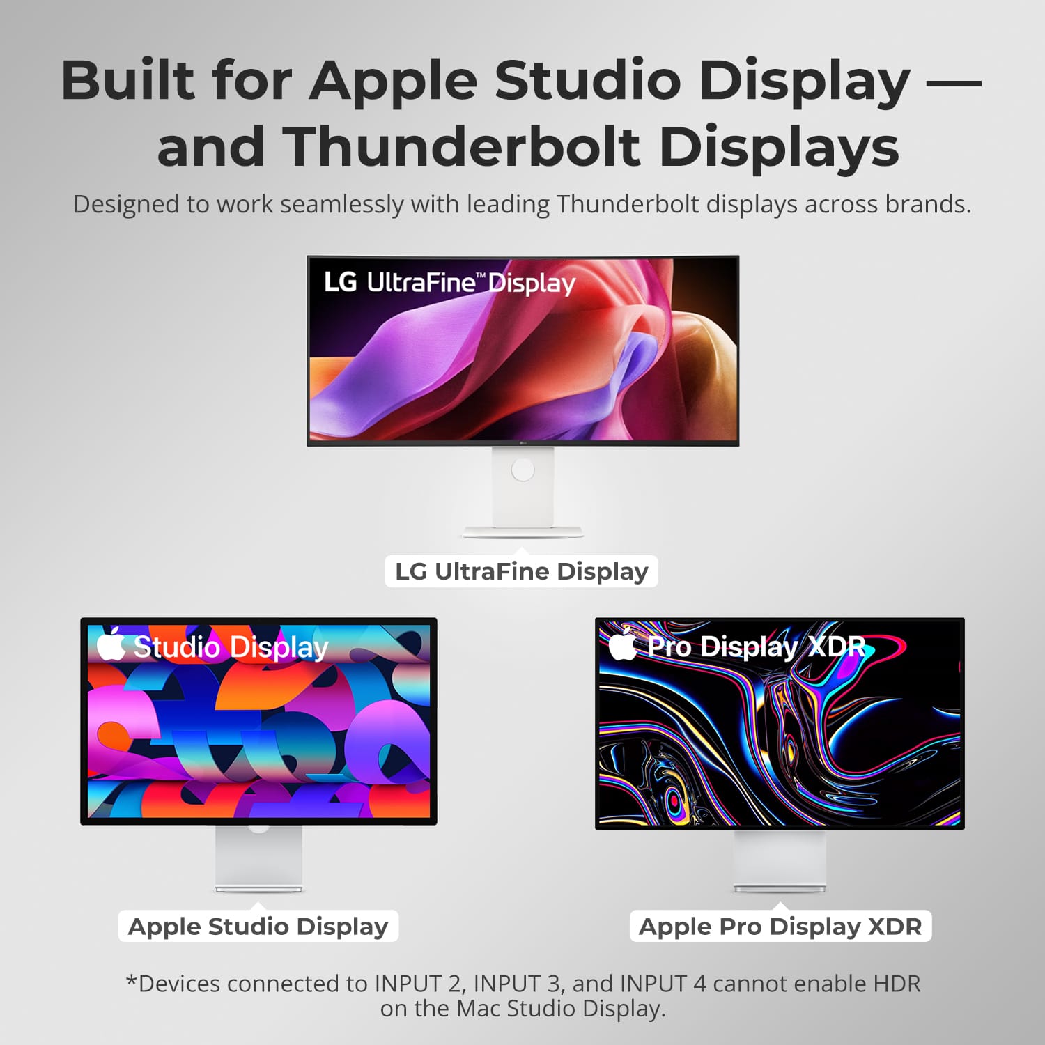 TESmart THK401-X4-USBK 4-Port KVM for Apple Studio Display – Up to 6K@60Hz / 5K@120Hz, Compatible with Thunderbolt™ 4 &amp; HDMI Devices 4-Port KVM for Apple Studio Display – Compatible with Thunderbolt™ 4 &amp; HDMI Devices