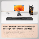 TESmart THK401-X4-USBK 4-Port KVM for Apple Studio Display – Up to 6K@60Hz / 5K@120Hz, Compatible with Thunderbolt™ 4 & HDMI Devices 4-Port KVM for Apple Studio Display – Compatible with Thunderbolt™ 4 & HDMI Devices
