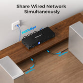 TESmart Triple Monitor KVM Switch HDMI 2.0 & DP 1.2 Triple Monitor KVM Switch 4K60Hz with USB 3.0 Hub, Headset, Audio&Microphone 4-Port USB-C KVM Switch for 3 Monitors, 4K60Hz, USB 3.0 & Hotkey | TESmart