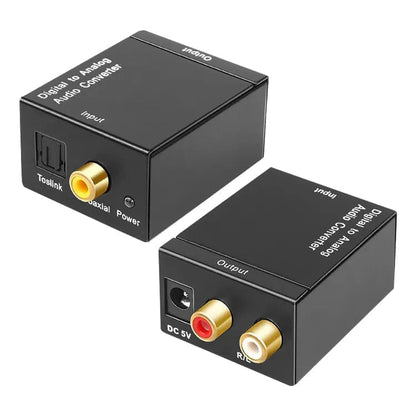 TESmart TS-D2L/R TESmart Accessoriess RCA Audio Output Mini Coaxial Or Toslink Digital Audio Signals To Analog L/R Audio Converter