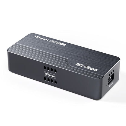 TESmart USB4 80Gbps PCIe 5.0 NVMe SSD Enclosure · Compatible with Thunderbolt 5/4/3 &amp; USB 3.x · Up to 7000 MB/s-TBE‑X5 Series TESmart TBE‑X5 Series USB4 80Gbps PCIe 5.0 NVMe SSD Enclosure 7000MB/s